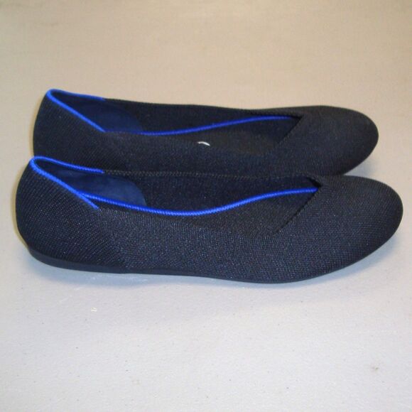 NEW! Rothy’s The Flat Black Round Toe Slip-On Ballet Flats Size 9 - Picture 4 of 9